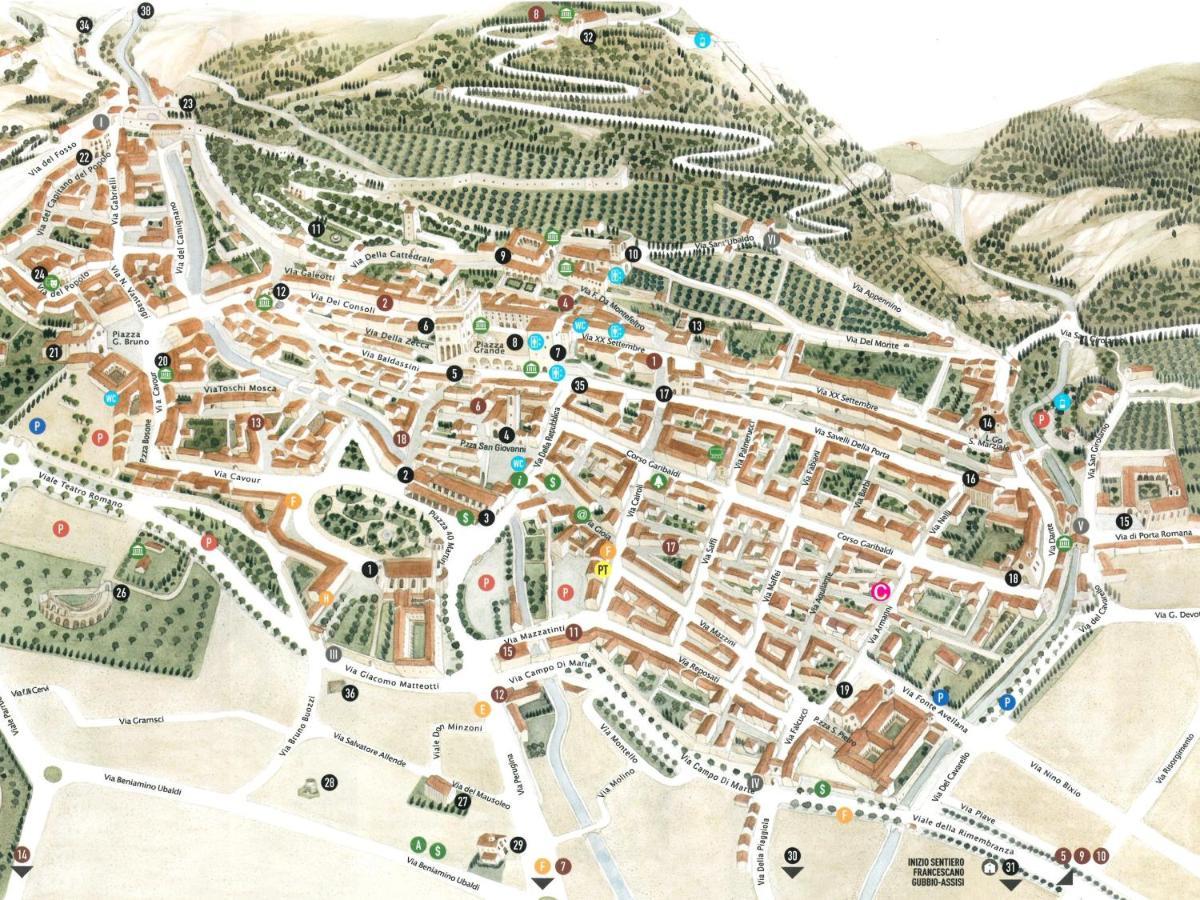 Casa Armanni - La Tua Casa Di Pietra Apartment Gubbio Bagian luar foto